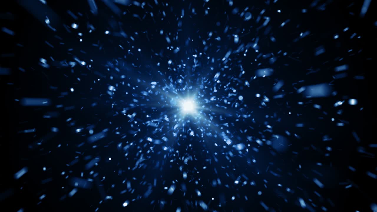 Particles Blue dust abstract light bokeh motion titles cinematic background loop