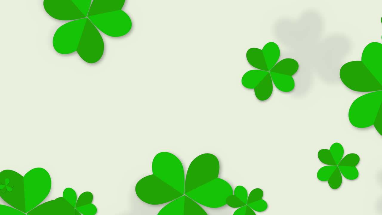 アニメーション 聖パトリックの日 動きのある緑のシャムロック 15