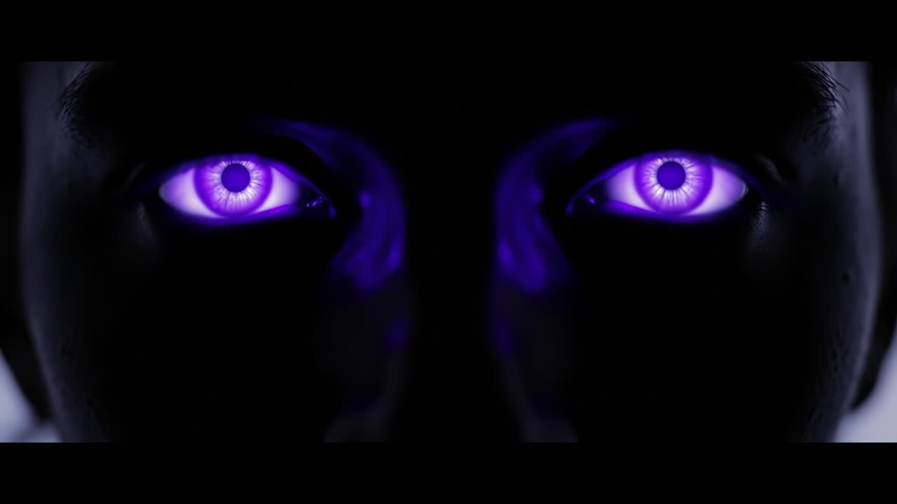 Glowing Purple Eyes