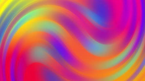 animación de ondas multicolores que se mueven y cambian
