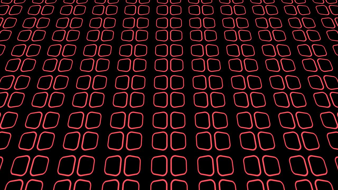 Graphic video pattern with geometric figures that tilts up and moves.
