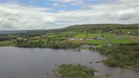 Reveal-aerial-shot-of-lough-Mask