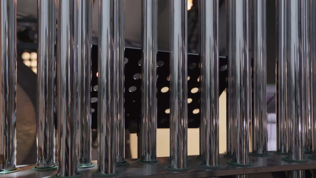 vista de cerca de los tubos de órgano