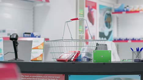 Basket-with-variety-of-pills-and-box-shows-greenscreen-template