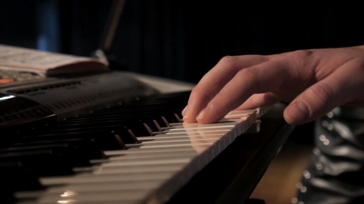 Person Playing Piano