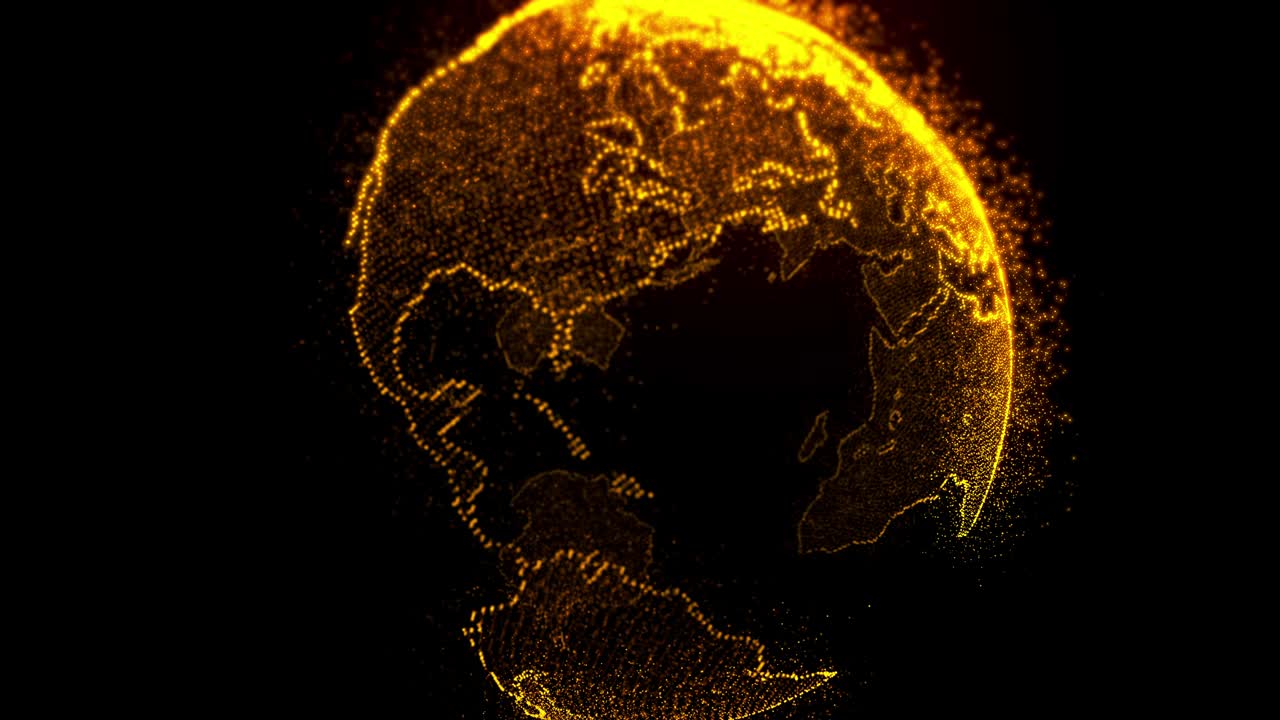 개념 회전 지구 애니메이션 루프