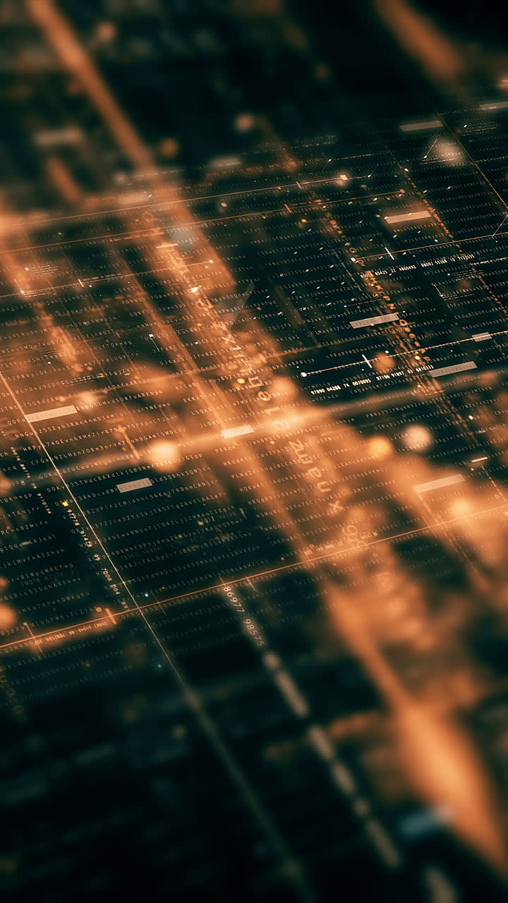 metaverso futurista telemetría de datos digitales de alta tecnología con números encriptados visualización de fondo dinámico para pantalla de formato vertical de escritorio de computadora