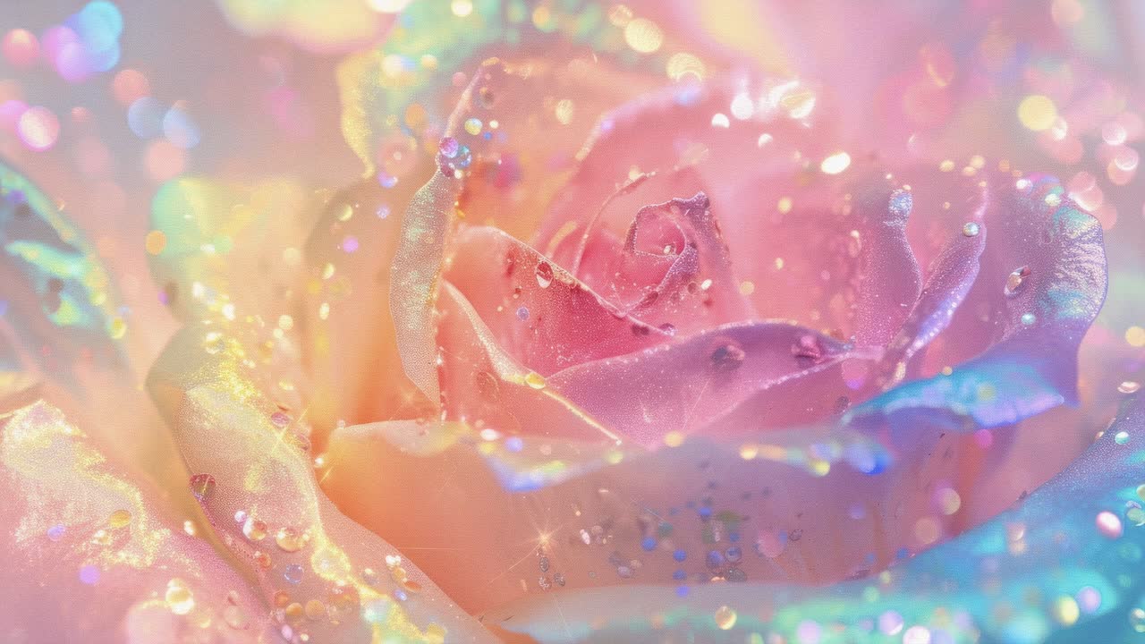 Close-up, top-down view of a vibrant purple rose, showcasing its intricate petals