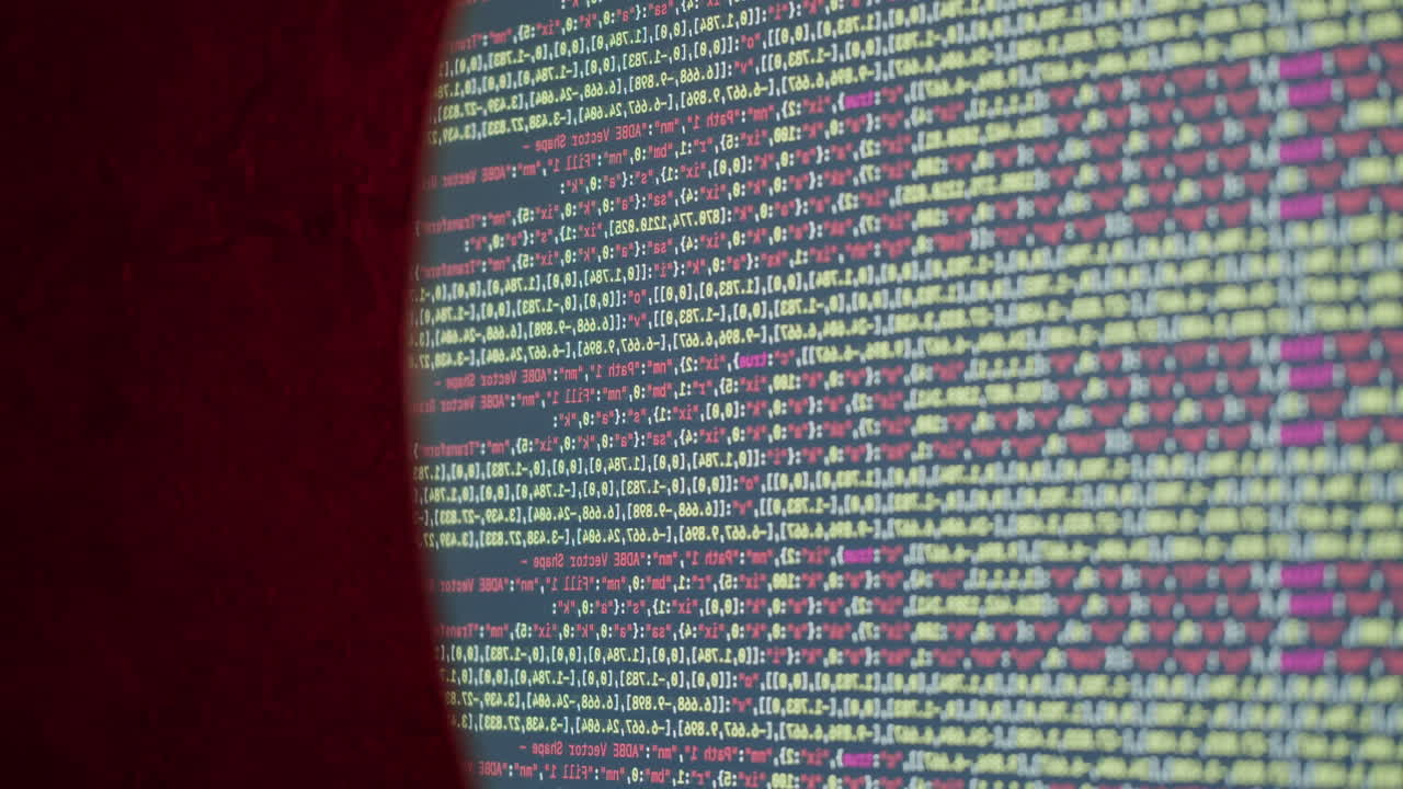 Computer Code on Screen