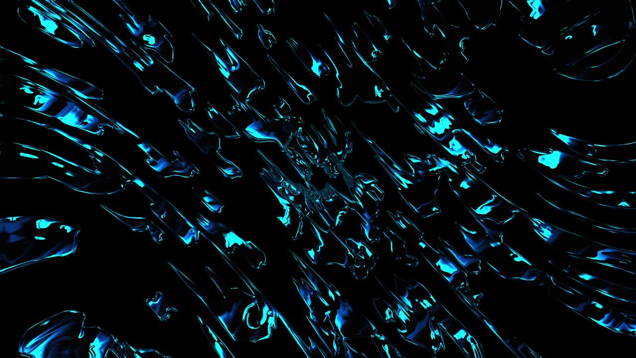 Computer generated the effect of flying water sprays. 3d rendering virtual background