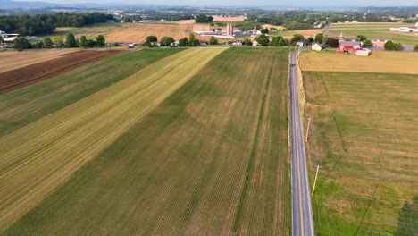 rural american fields during summer