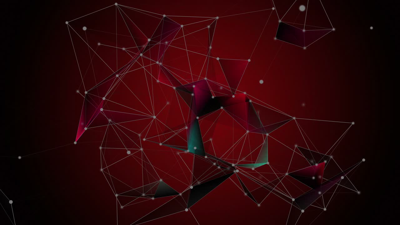 fantástica animación del plexo con triángulos modernos en cámara lenta, 4096x2304 bucle 4k