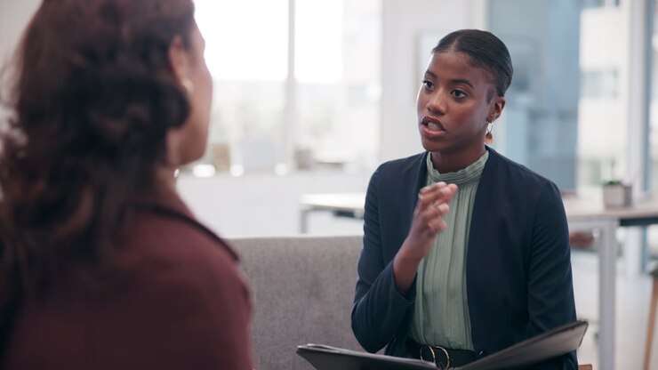 Business meeting in an office