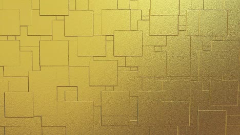 abstracto geométrico fondo dorado azulejos de papel de aluminio textura de bucle sin costura fondo renderizado en 3d