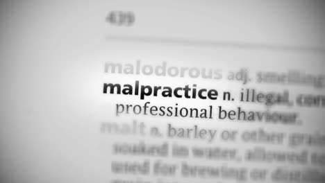 focus on malpractice