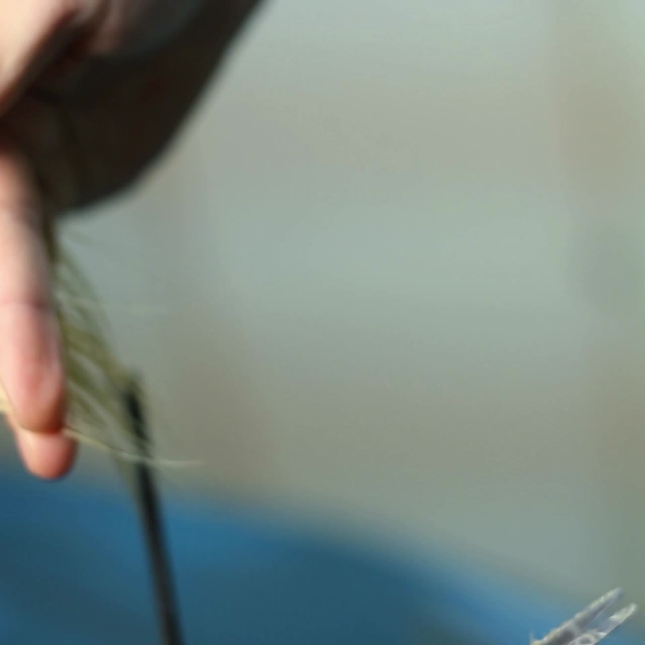 Hair cutting in beauty salon