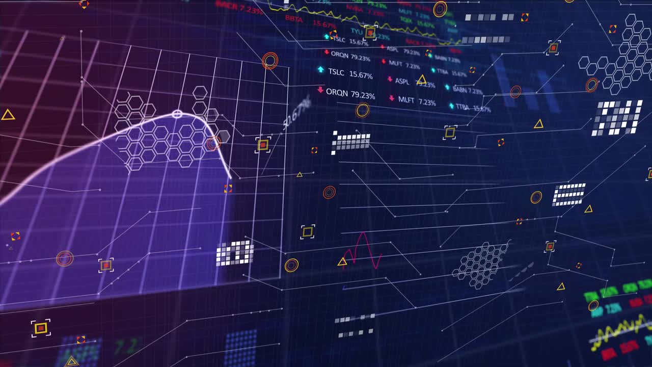 그리드를 통한 금융 데이터 처리의 애니메이션