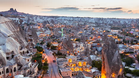 cappadocia, turkey - a historical sunset view