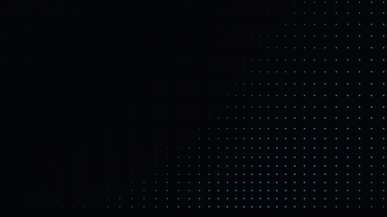 Abstract Motion Background with Glowing Blue Dots on Dark Background