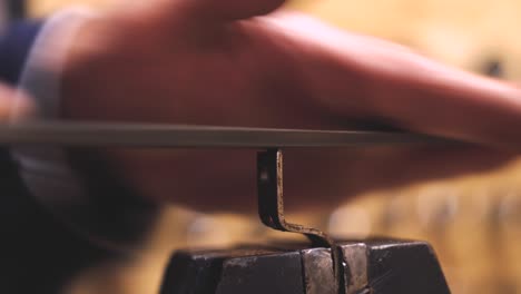 machining a metal plate in a vise