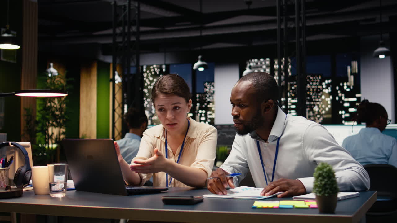 Diverse business professionals team working together in office space