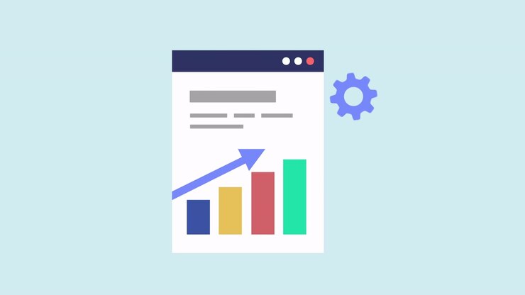 Animated Business Report Dashboard with Data Analysis and Growth Chart