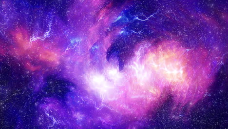 captivating purple space animation