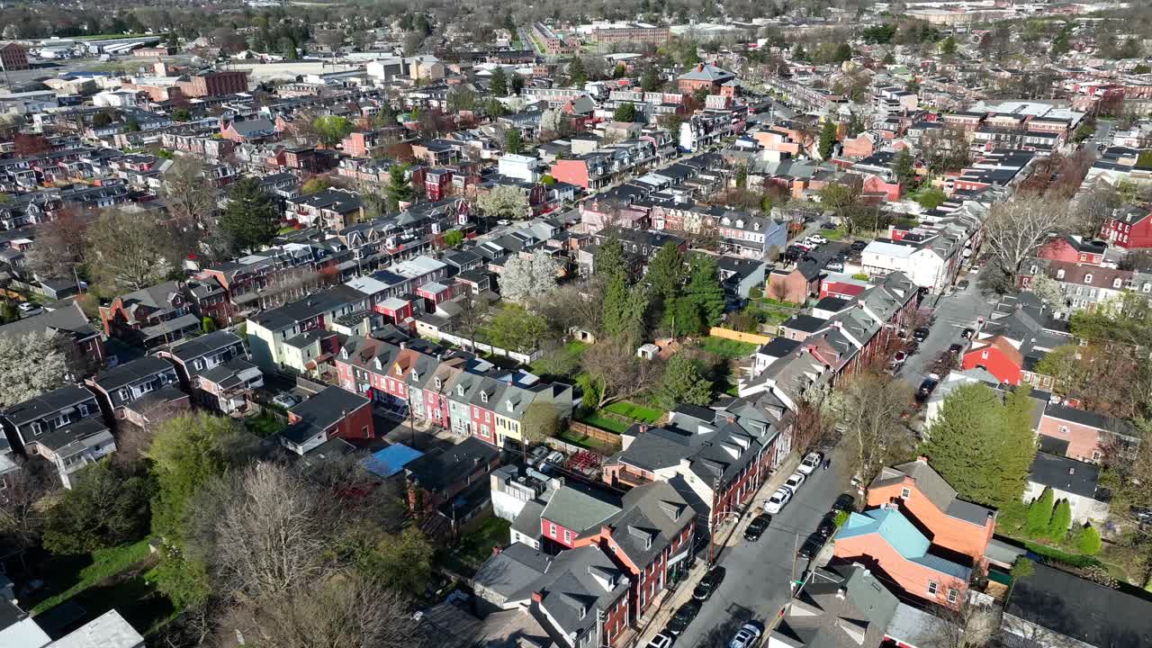 Rustige Amerikaanse stadsstraat