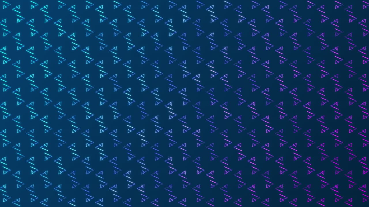 Animazione di più file di forme astratte su sfondo blu scuro