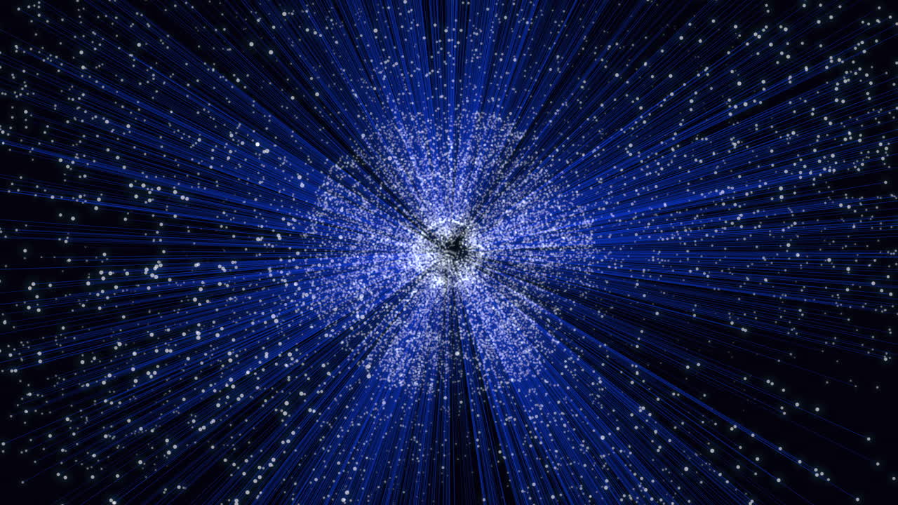 hipnotizante espiral azul y dorado de luz radiante