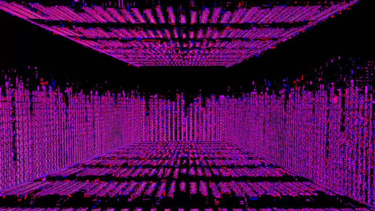 Abstract Pink and Purple Geometric Pattern