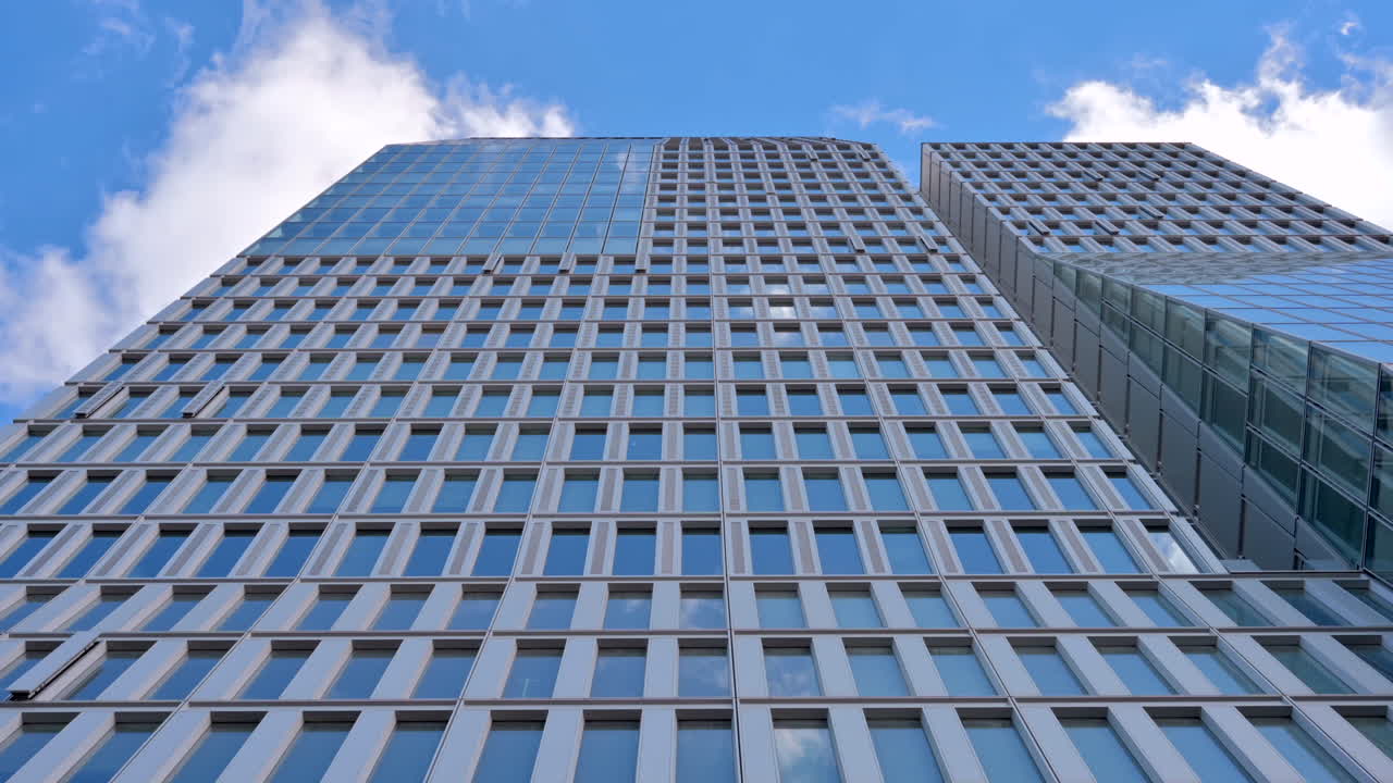 View of a skyscraper in Frankfurt, Germany