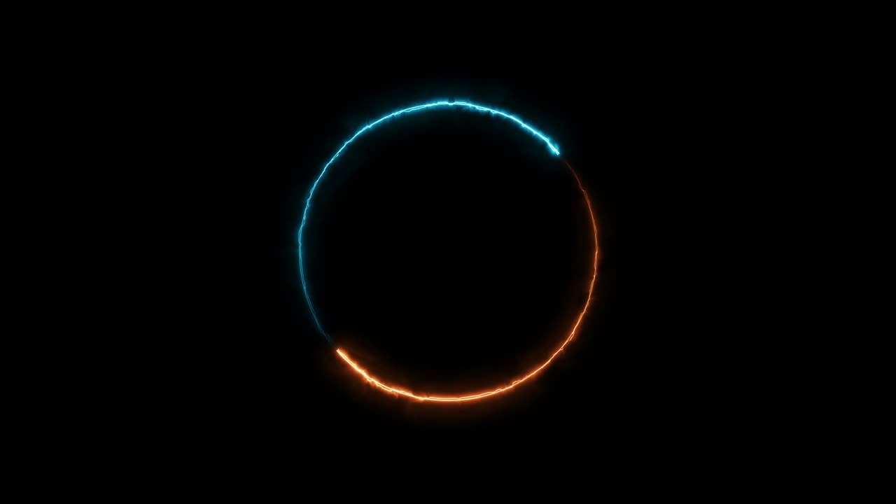 abstracto círculo de color neón fondo sin costuras