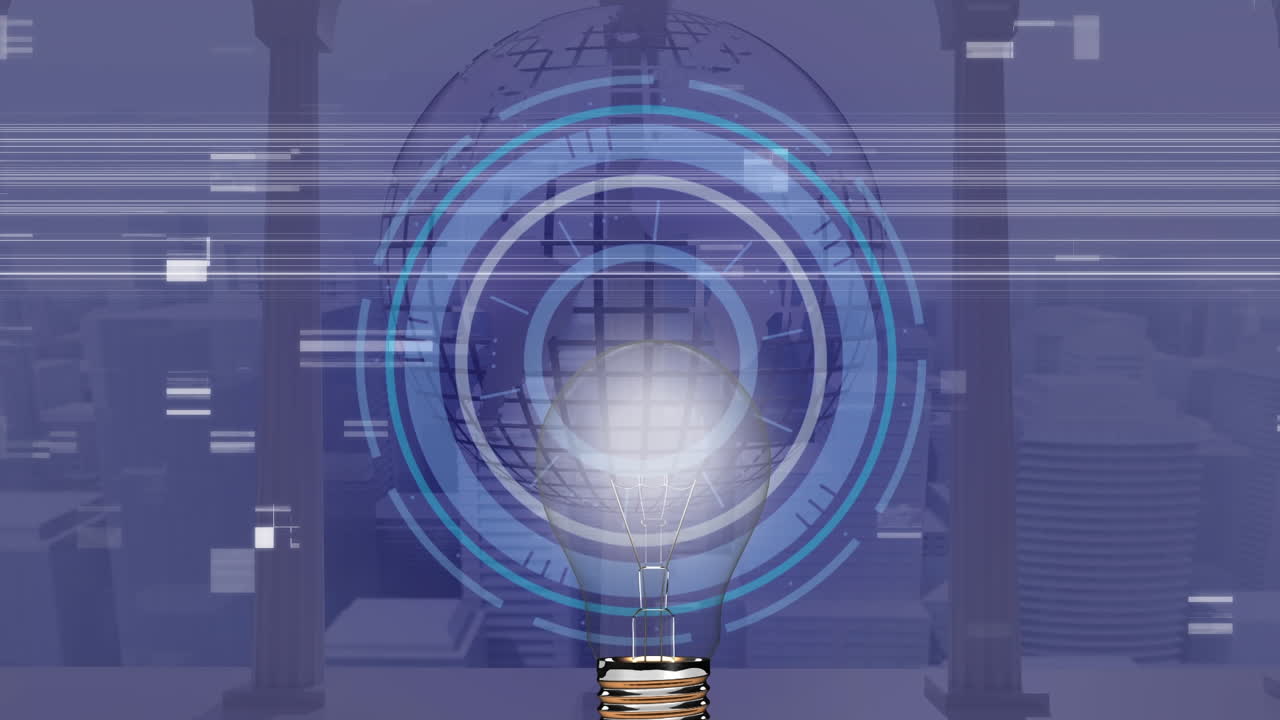 간섭과 글로브에 대한 범위 스캐닝의 애니메이션