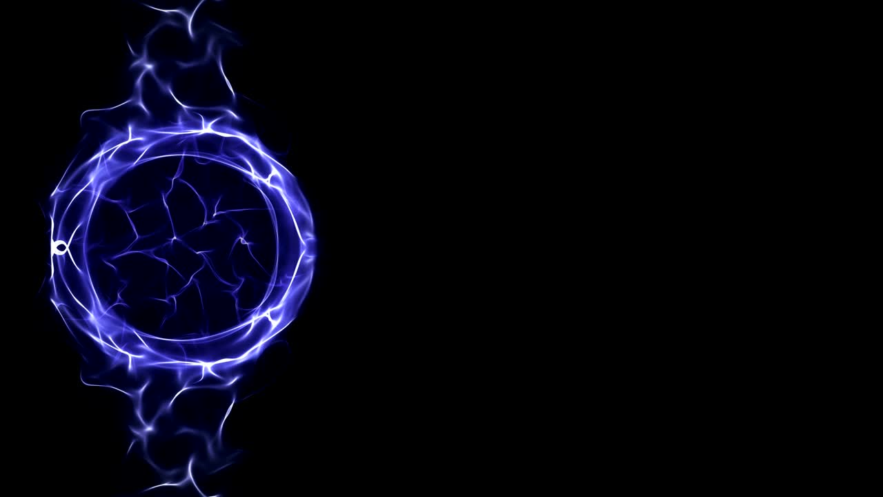 las partículas mágicas anillo fondo abstracto, animación, renderización, bucle