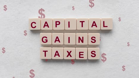 Concept-Of-Paying-Capital-Gain-Taxes-With-Red-Dollar-Sign-Going-Up