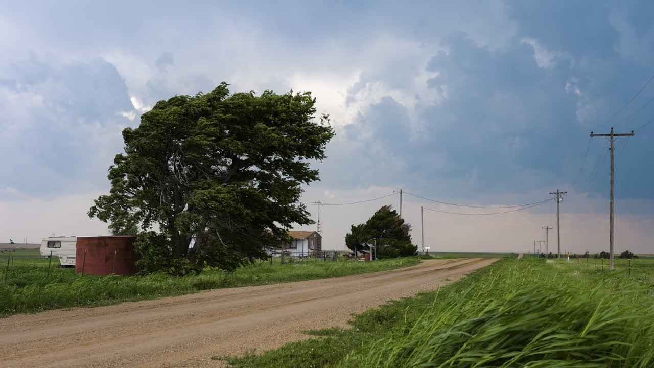 Rural Landscape During a Storm