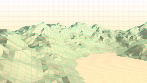 digitally generated video of mountain