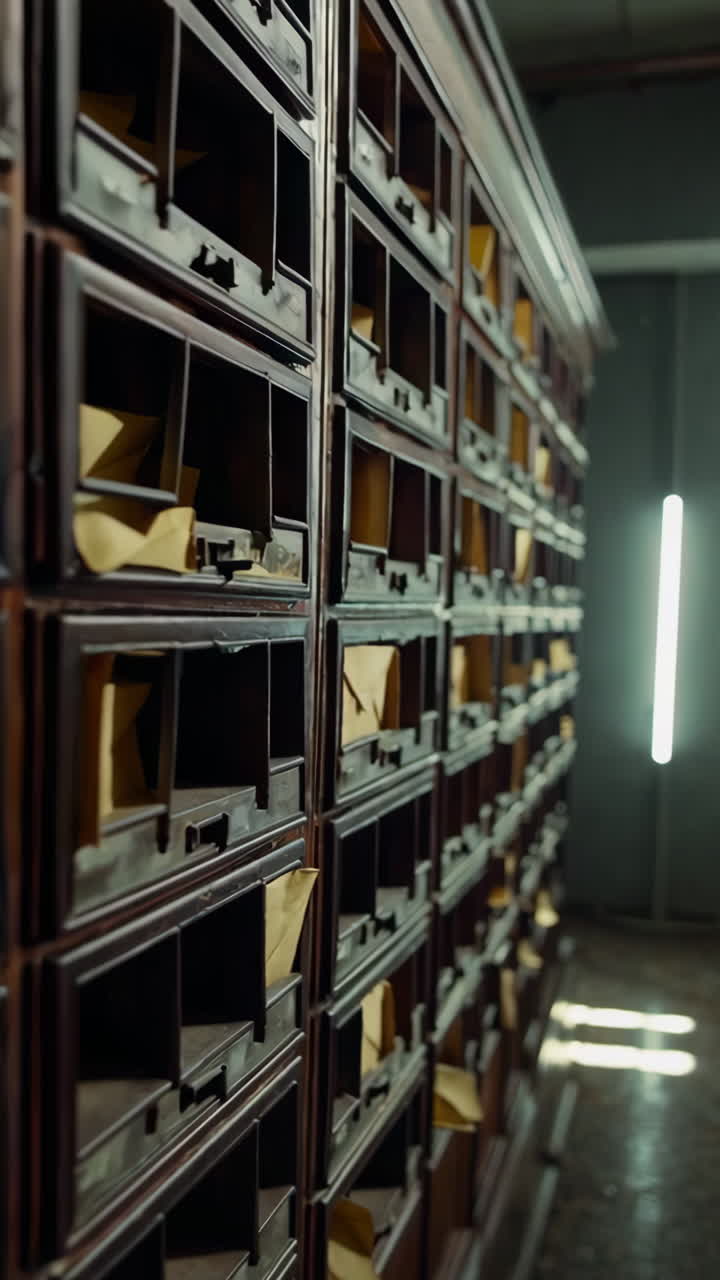 Vintage Mailboxes Display