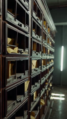 vintage mailboxes display