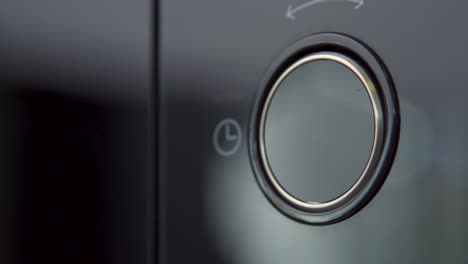 black oven control knob