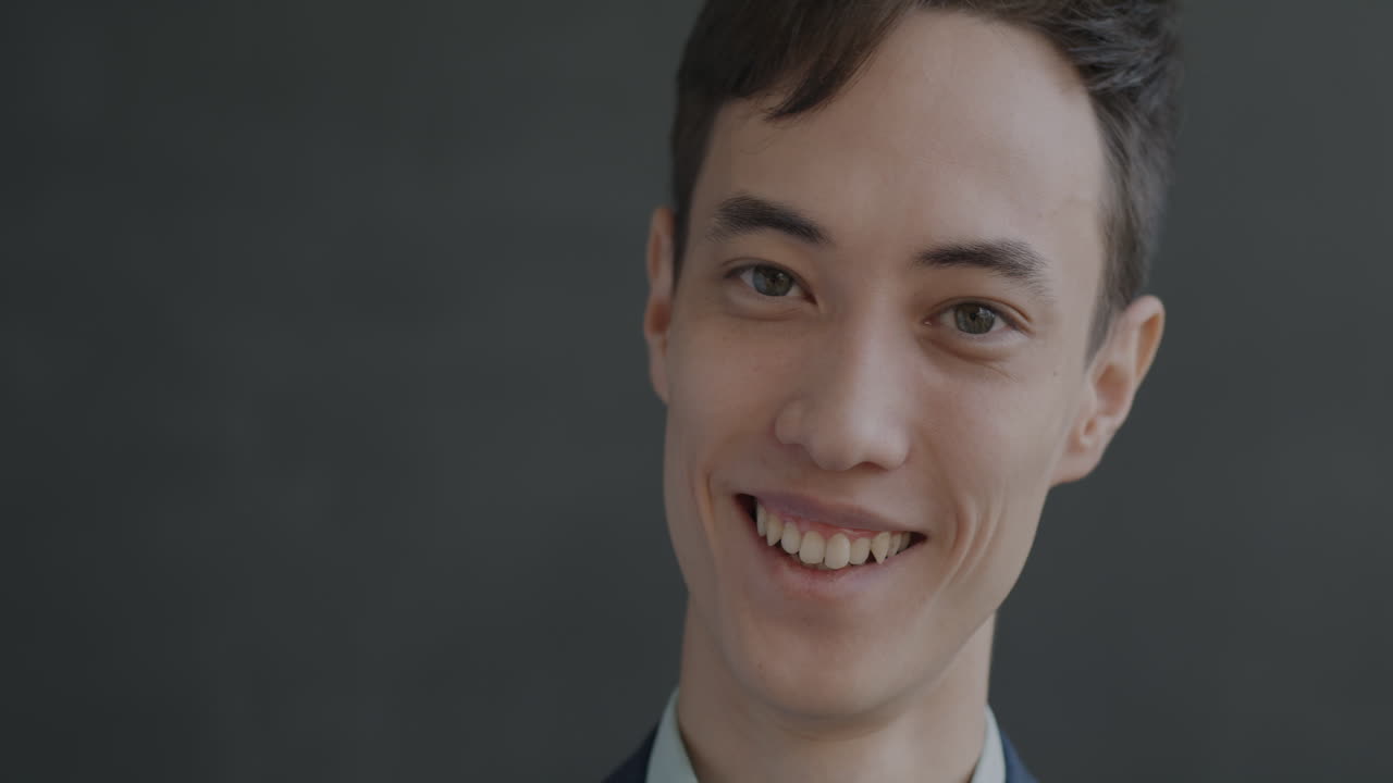 Smiling Asian Man Portrait