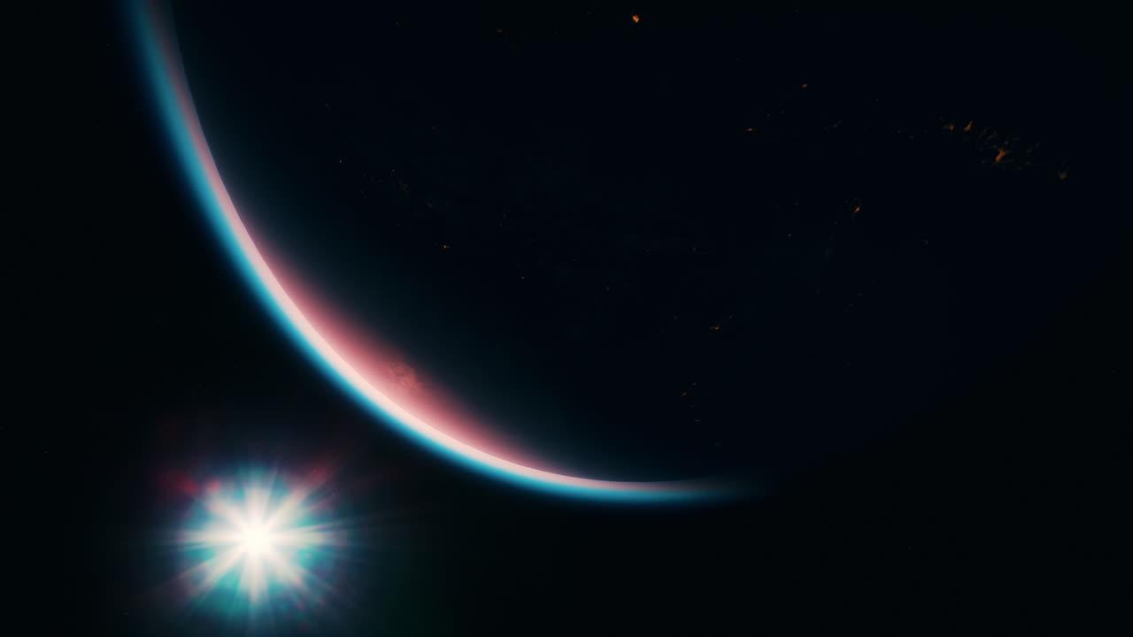 esfera de la tierra nocturna planeta en el espacio exterior