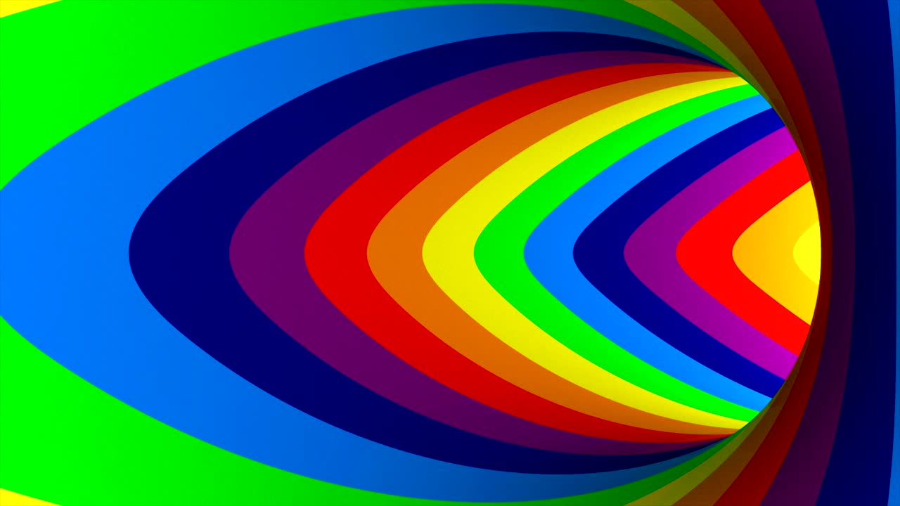 agujero de toro rayado de color. ilustración 3d