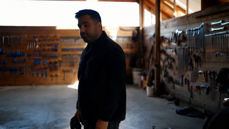 mechanic in a workshop