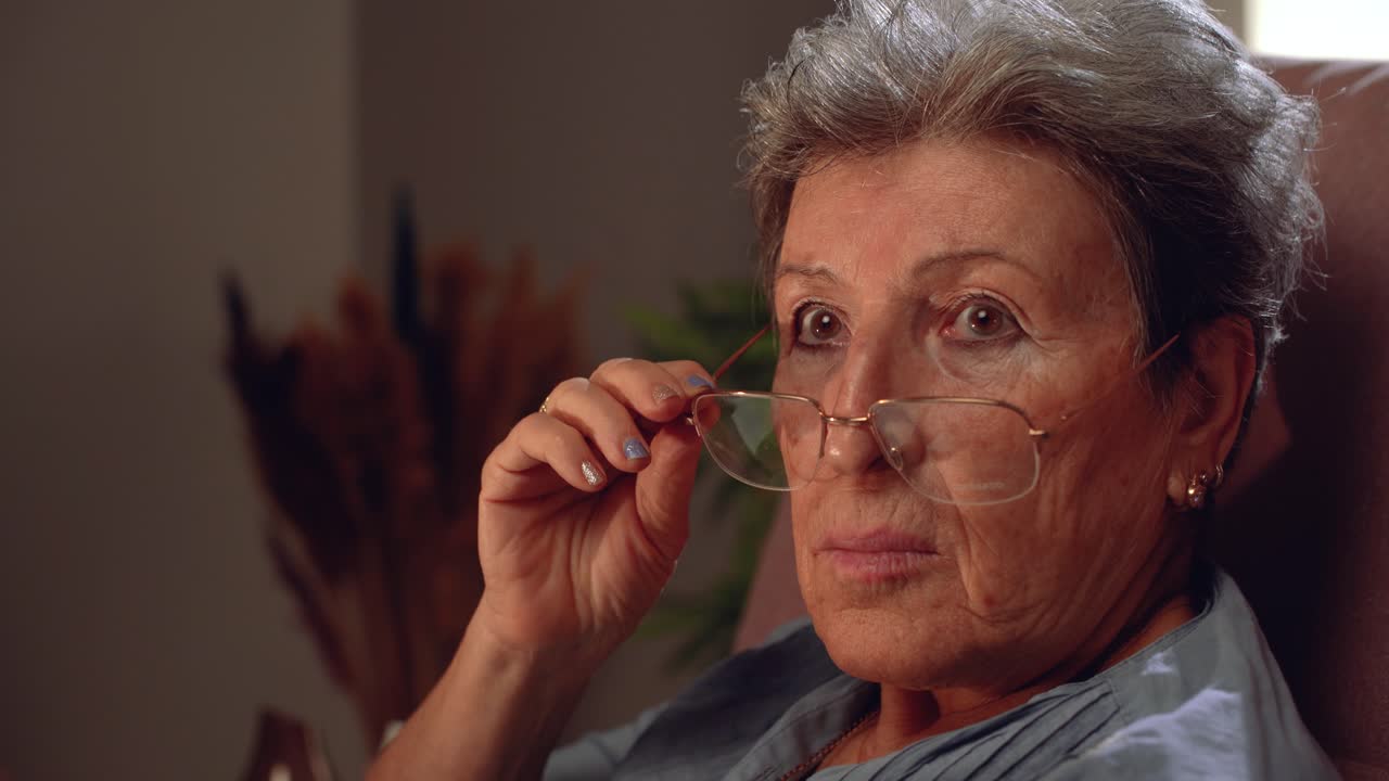 retrato de una anciana.