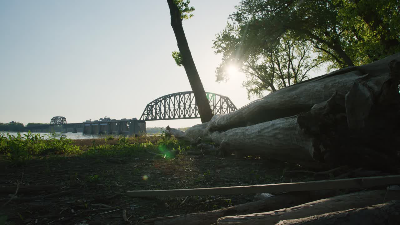 켄터키 하늘과 나무의 다리