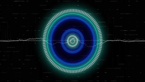 animation of scope scanning over financial data processing