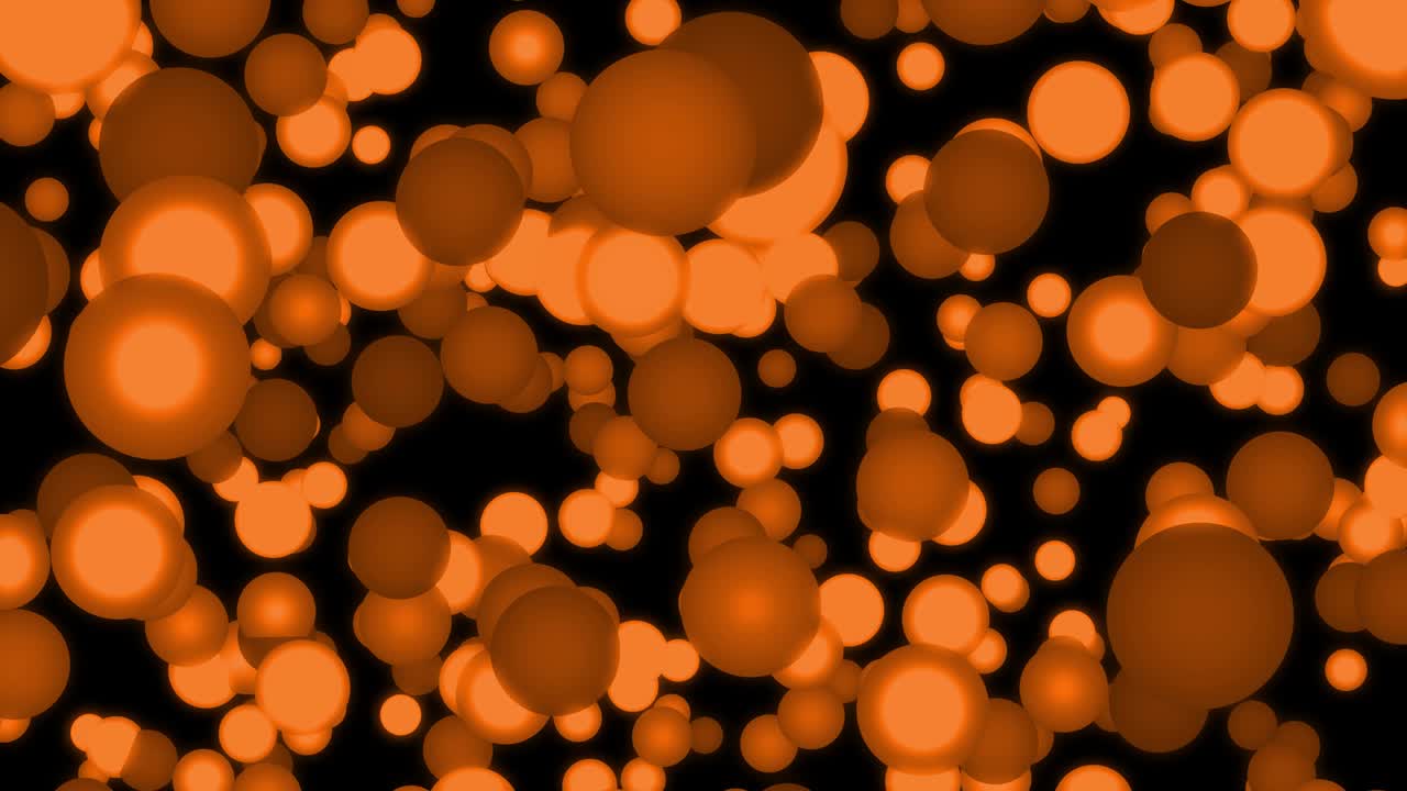 큰 크기의 점 공이 움직이는 애니메이션 모션 그래픽