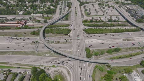 busy highway at rush hour in miami